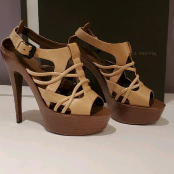 Bottega Veneta Platform Sandals - SIZE 10 - Picture 3 of 7